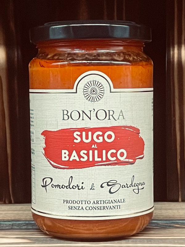 BON'ORA Sugo al Basilico - Tomatensauce mit Basilikum - 270 g Glas